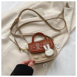 Sac à main mini enfant en cuir PU de dessin animé mignon 2025, portefeuille de luxe, sac à bandoulière pour filles, imperméable, portable - Product Image 4