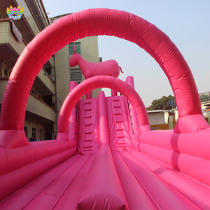 Toboggan aquatique gonflable commercial en PVC, thème cerf rose, double piste, écologique, capacité 10 personnes, grande taille personnalisée, USA AIRFUNPRO - Product Image 2