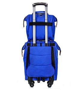 À la mode Chevron <span class=keywords><strong>Toile</strong></span> <span class=keywords><strong>Valise</strong></span> Voyage Bagages Ensemble avec <span class=keywords><strong>Roues</strong></span> Livraison Gratuite Femmes En Plein Air Sacs et Bagages - Product Image 6