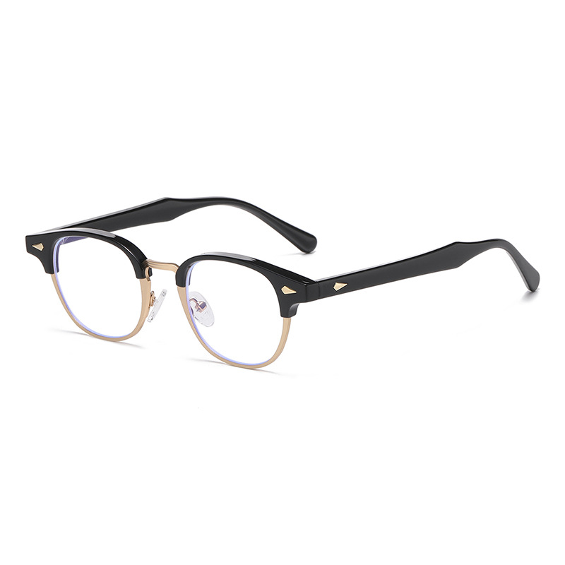 Cadre en or noir brillant anti-lumière bleue c11