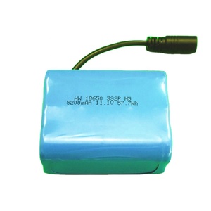 HWE定制18650 11.1V 5200mAh 57.7wh 7.2wh电池组锂离子锂电池 - Product Image 1