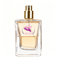 Flacon diffuseur de parfum vide de luxe personnalisé 50 ml, base robuste, bouteille carrée en verre noir et or, 100 pièces, estampage à chaud