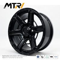 Velg Alloy MTRI 5x120 5x112 5x114.3 Ukuran 16 17 18 19 20 Inch Hitam Multi Spoke untuk Mobil Sport Icar BYD BMW Audi Honda Toyota