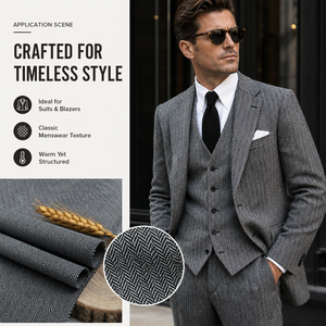 Tissu en laine et <span class=keywords><strong>polyester</strong></span> personnalisé pour costumes masculins CEDL – Échantillon gratuit – Livraison incluse - Product Image 1