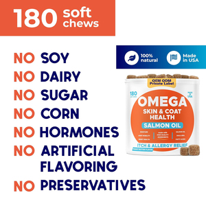 Premium minyak Salmon Liar murni untuk anjing kucing kaya Omega hewan peliharaan alami suplemen Liquid - Skin Coat Care dukungan bersama - Product Image 5