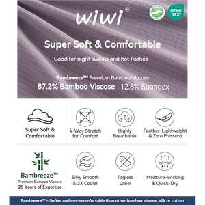 Chemise de nuit personnalisée pour femme, douce, côtelée, à manches longues, col en V, en viscose de bambou, vêtement de nuit décontracté, tailles S-XXL - Product Image 5