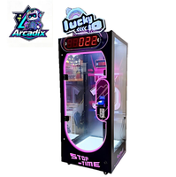 Indoor-Unterhaltungsautomat mit Münzeinwurf: Arcade-Spiel „10 Sekunden Herausforderung“ mit Geschenk- und Preisautomat für Plüschtiere