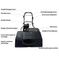 Tondeuse à cylindre professionnelle pour terrain de golf et terrain de football, tondeuse à gazon à essence de 20 pouces et 25 pouces, tondeuse à bobine