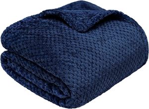 Màu hồng mềm microplush kẻ sọc Jacquard bỏng ngô flannel lông cừu ném Chăn cho bộ đồ giường đi văng sofa - Product Image 4