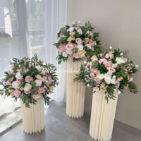 Boule de fleurs artificielles réalistes en soie pour centres de table de mariage, décoration événementielle, rentrée scolaire et usage domestique
