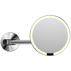 Espelho de Banheiro Montado na Parede para Hotel, Espelho Redondo Magnificador 1X/5X com Luz LED de 3W, Espelho Cosmético Personalizado Recarregável - Product Image 5