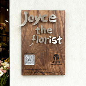 Letrero Comercial <span class=keywords><strong>de</strong></span> Madera con Letras 3D, Placa <span class=keywords><strong>de</strong></span> Puerta Personalizada para Exhibición <span class=keywords><strong>de</strong></span> Información para Tienda - Product Image 1