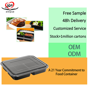 Nhựa dùng một lần bữa ăn Prep container với 2 3 <span class=keywords><strong>4</strong></span> 5 ngăn cho bánh mì Hộp Ăn Trưa để đi cho thực phẩm lưu trữ - Product Image 2