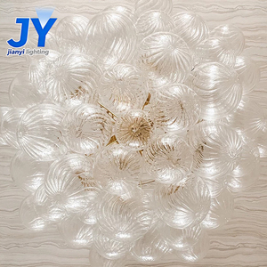 Lampada a Sospensione di Alta Qualità per Decorazione Casa, Villa, Hotel, Soggiorno, <span class=keywords><strong>Semplice</strong></span> Lampadario LED con Sfera di Vetro Bianco - Product Image 4