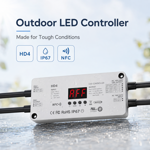 Contrôleur LED DALI extérieur IP67 étanche 6A haute/basse tension NFC DT6 DT8 4 canaux PWM variateur RGBW pour kit d'éclairage de jardin et de bâtiment - Product Image 1