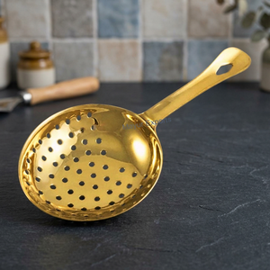 Stainless Steel Eco-Friendly <b>Bar</b> <b>Tool</b> Julep Strainer with Gold/Brass Finish - Product Image 3