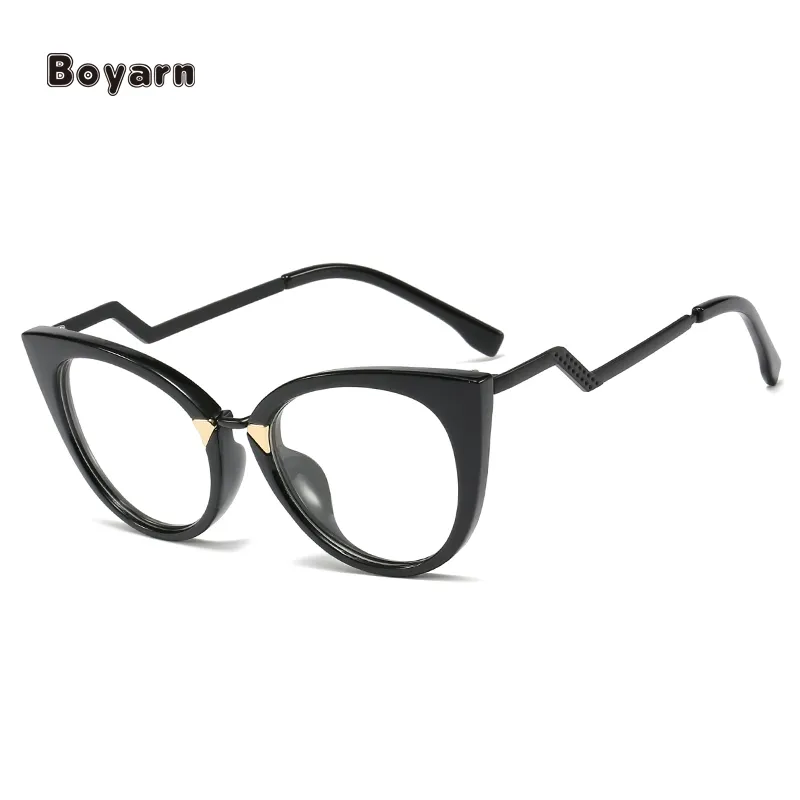 Boyarn Ms Stock Supply Italy stile Anti luce blu montature ottiche donna occhi di gatto occhiali di moda occhiali all'ingrosso