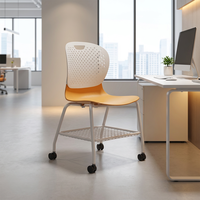 Chaise de réception moderne en plastique pour salles d'attente, événements hôteliers, conférences, formations et lieux scolaires