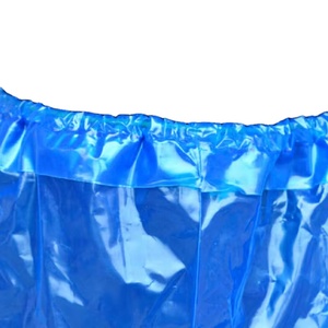 Penutup <span class=keywords><strong>Boot</strong></span> biru plastik PE sekali pakai tebal kualitas tinggi <span class=keywords><strong>Non</strong></span>-slip penutup sepatu Unisex tahan air mantel hujan panjang - Product Image 3