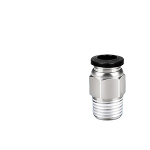 HOFUJNG Straight Through Copper Nickel-Plated Metal Air Pipe Pneumatic Fitting <b>Quick</b> <b>Connector</b> - Product Image 1