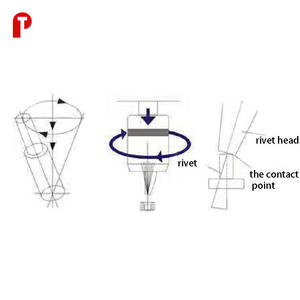 Machine de rivetage pneumatique portable, en acier inoxydable, mélangeur de presse-agrumes, lame de mélangeur - Product Image 3