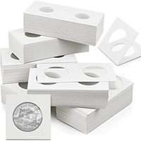 Porte-monnaies en carton durable avec fenêtres transparentes pour collectionneurs et amateurs, idéal pour l'affichage et le stockage sécurisé des pièces de monnaie