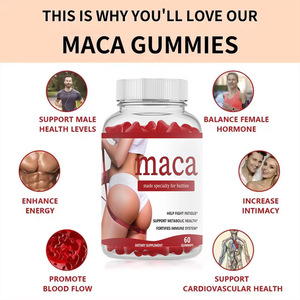 Gummies de Maca à Faible MOQ pour Adultes – Compléments Herbales pour Soutenir l'Énergie et l'Équilibre Hormonal – Produit de Beauté pour Femmes - Product Image 4