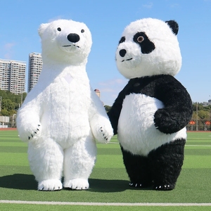 <span class=keywords><strong>Costume</strong></span> da Mascotte <span class=keywords><strong>Panda</strong></span> Gonfiabile 2/2,6/3 Metri per Adulti, Senza Batteria 12V - Product Image 1