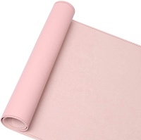 Tapis de bureau en cuir écologique imperméable en cuir PU clavier tapis de souris pour bureau à domicile sac d'opp accessoires informatiques durables Stock