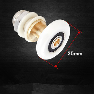 Nam Mỹ Nylon Runner Bánh Xe Duy Nhất Ròng Rọc Cửa Kính Con Lăn Cửa Trượt Tắm Cabin Ròng Rọc Runner Chèo Máy Bánh Xe - Product Image 5