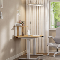 Ordinateur portable de jeu, bureau ergonomique électrique assis-debout 1,4 m, moderne en bois, double moteur, hauteur réglable, pour la maison et le bureau