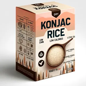 Gedroogde Konjac Rijst Glucomannan Droge Konjac Rijst Voedzame Vetvrije Instant Maaltijd