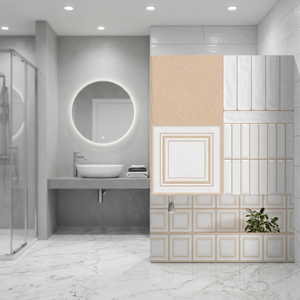 300x300 Premium Texture Glazed Ceramic Wall <b>Tiles</b> Durable Wall Decor for Office Apartment Lobbies & Bathroom 5 Year Warranty - Product Image 1