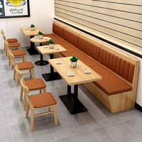 Bancs de restaurant modernes, canapés robustes, mobilier de café, bancs sur mesure, ensemble table et chaises pour hôtel