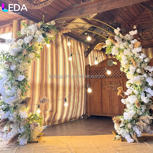 Arco de Metal Dorado Redondo para Eventos y Fiestas LEDA, Soporte para Colgar Flores, Arco de Hierro para Bodas - Product Image 3