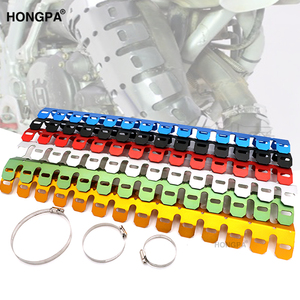 แผ่นกันความร้อนท่อไอเสียรถจักรยานยนต์ อลูมิเนียม ป้องกันท่อไอเสีย สำหรับรถมอเตอร์ไซค์ทุกประเภท คาเฟ่เรเซอร์ เอทีวี ซีบี400 - Product Image 1