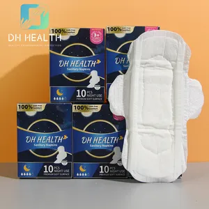 Low Price Biodegradable Organic Cotton Red Bean Sequoia Menstrual Wholesale Russia Sanitary Pads Thin For Ladies Heavy Flow
