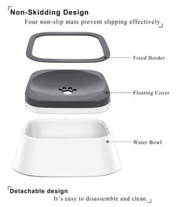 Kingtale Fashion <span class=keywords><strong>Gamelle</strong></span> <span class=keywords><strong>d</strong></span>'<span class=keywords><strong>eau</strong></span> blanche pour animaux de compagnie <span class=keywords><strong>Anti</strong></span>-gouttes <span class=keywords><strong>Anti</strong></span>-<span class=keywords><strong>d</strong></span>érapant Distributeur <span class=keywords><strong>d</strong></span>'<span class=keywords><strong>eau</strong></span> amovible pour chiens Bols <span class=keywords><strong>d</strong></span>'intérieur en acier inoxydable - Product Image 5