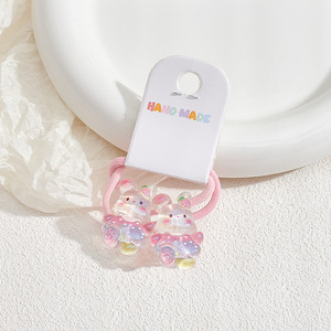 Coleteros de Plástico Transparente con Diseño de Mariposas Arcoíris, Dulces y Lindos, para Niñas, Primavera-Verano - Product Image 4