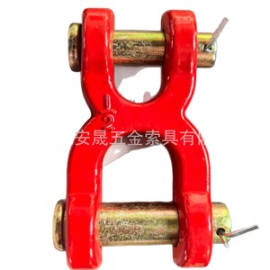 Conector de Cadena de Elevación Tipo X Forjado, Grillete Tipo H y Tipo X con Pasador de Seguridad, Medidas Métricas - Product Image 2