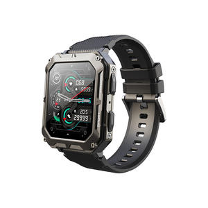Montre connectée HUANLONG C20 Pro, écran TFT, silicone, étanche IP67, design carré, boussole, suivi du sommeil, assistant vocal, sport, affaires - Product Image 2