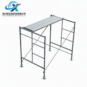 Ponteggio a telaio per edilizia OEM, tipo scala, in acciaio Q235, con passerelle e tavole in acciaio per materiali da costruzione - Product Image 1