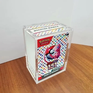 Hiện Đại Rõ Ràng <span class=keywords><strong>Acrylic</strong></span> Poke Booster Trường Hợp Với Từ Nắp Hiển Thị Thân Thiện Với Môi 151Booster Gói <span class=keywords><strong>Acrylic</strong></span> Trường Hợp Nhật Bản Phiên Bản - Product Image 3