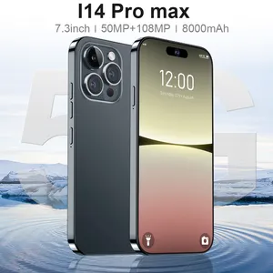 2022 Baru I14 Pro Max 4G 5G Ponsel 7.3 Inch 16GB + 1TB Global Versi Smartphone Android 12.0 Unlocked Mobile Ponsel