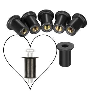 Tuercas de goma de neopreno con brida, accesorio con tuerca de latón, remache de goma con rosca de latón - Product Image 6