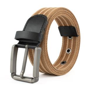 Diseño personalizado deportes Golf béisbol deber algodón trenzado lona tela Metal hebilla cinturón para mujeres - Product Image 5