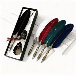 Luxury Metal Fountain <b>Pen</b> Set Customizable Logo Promotional Business Gifts Writing Width 1.0mm Student Corporate & Finance Gifts - Product Image 1