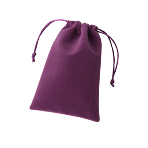 Velvet <b>Drawstring</b> <b>Pouch</b> Rectangular Jewelry Gift Bag For Storage Packaging 1-3cm Error Fabric Material - Product Image 4