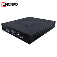 Fanless kontroler otomatisasi tertanam Intel CPU DDR4 RAM SSD Dual LAN HD output tahan air sistem Mini kompak Pc