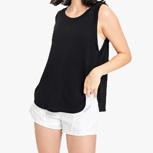 T-shirt court sans manches pour femme, vêtement de fitness, débardeur de sport ample, idéal pour la course, l'entraînement et le yoga en été - Product Image 6